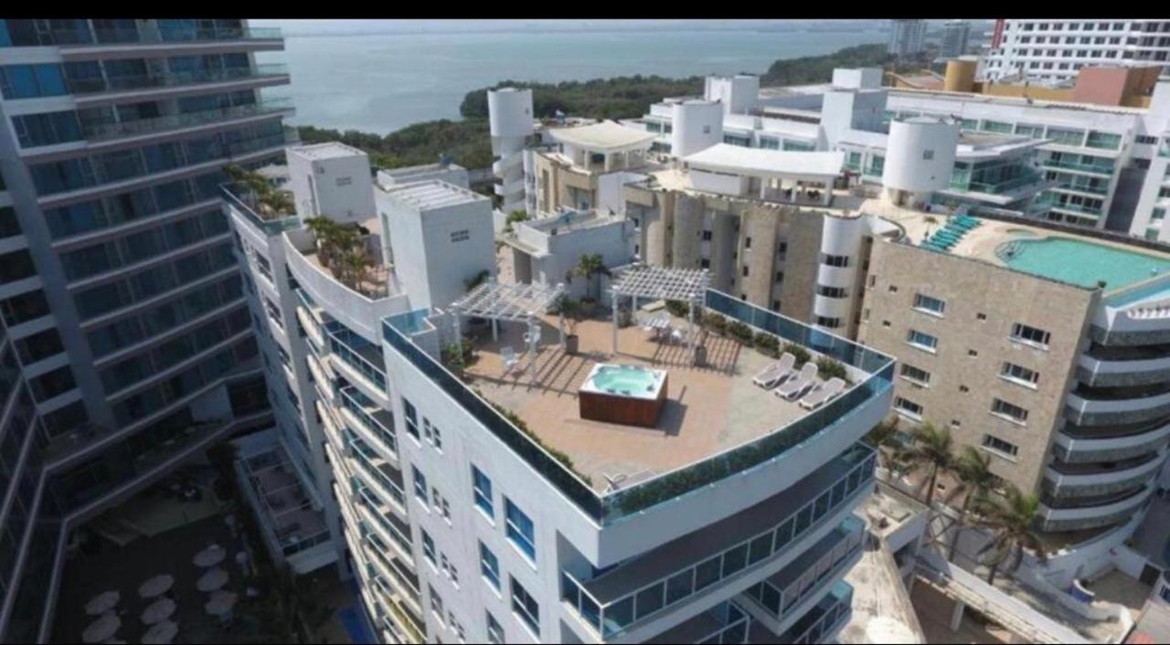 Luxury Apartment, Sector Morros, Vista Y Salida Al Mar Edificio Sunshine Cartagena エクステリア 写真