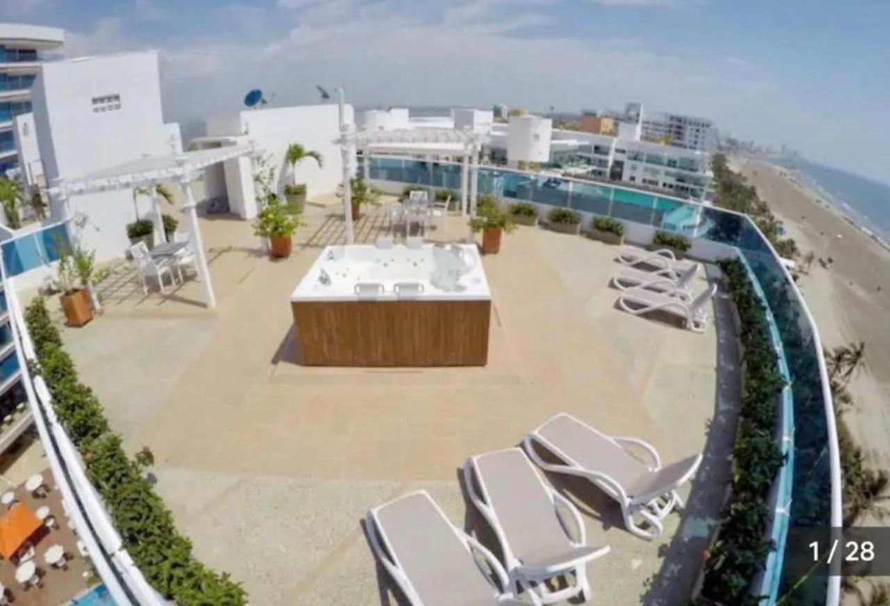 Luxury Apartment, Sector Morros, Vista Y Salida Al Mar Edificio Sunshine Cartagena エクステリア 写真