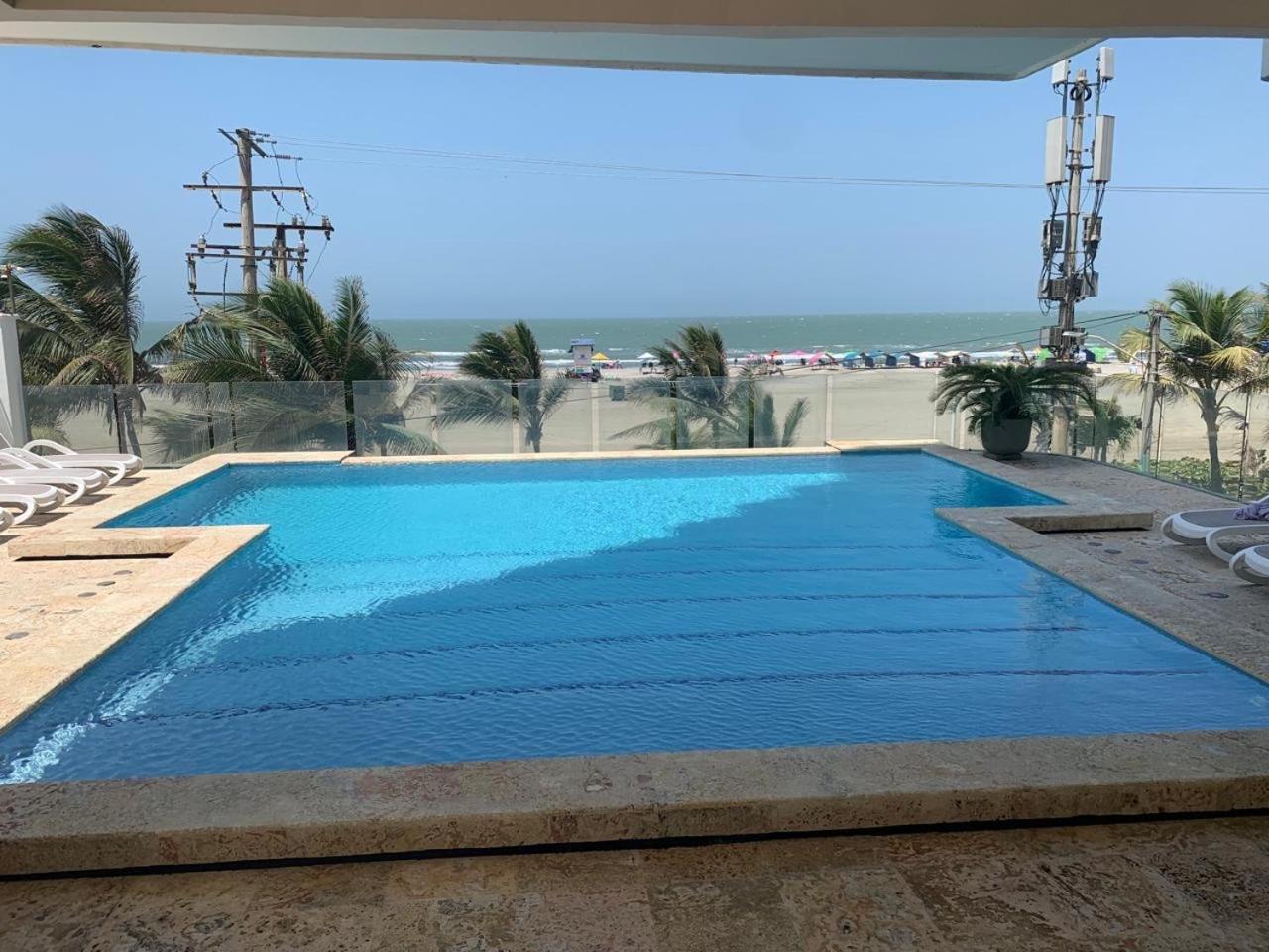 Luxury Apartment, Sector Morros, Vista Y Salida Al Mar Edificio Sunshine Cartagena エクステリア 写真