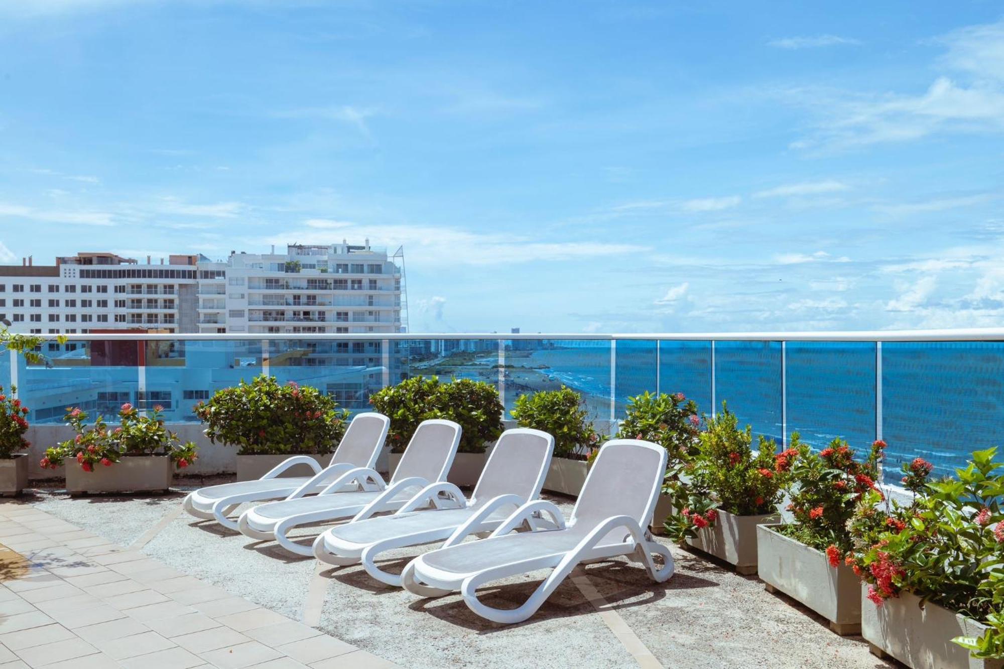 Luxury Apartment, Sector Morros, Vista Y Salida Al Mar Edificio Sunshine Cartagena エクステリア 写真