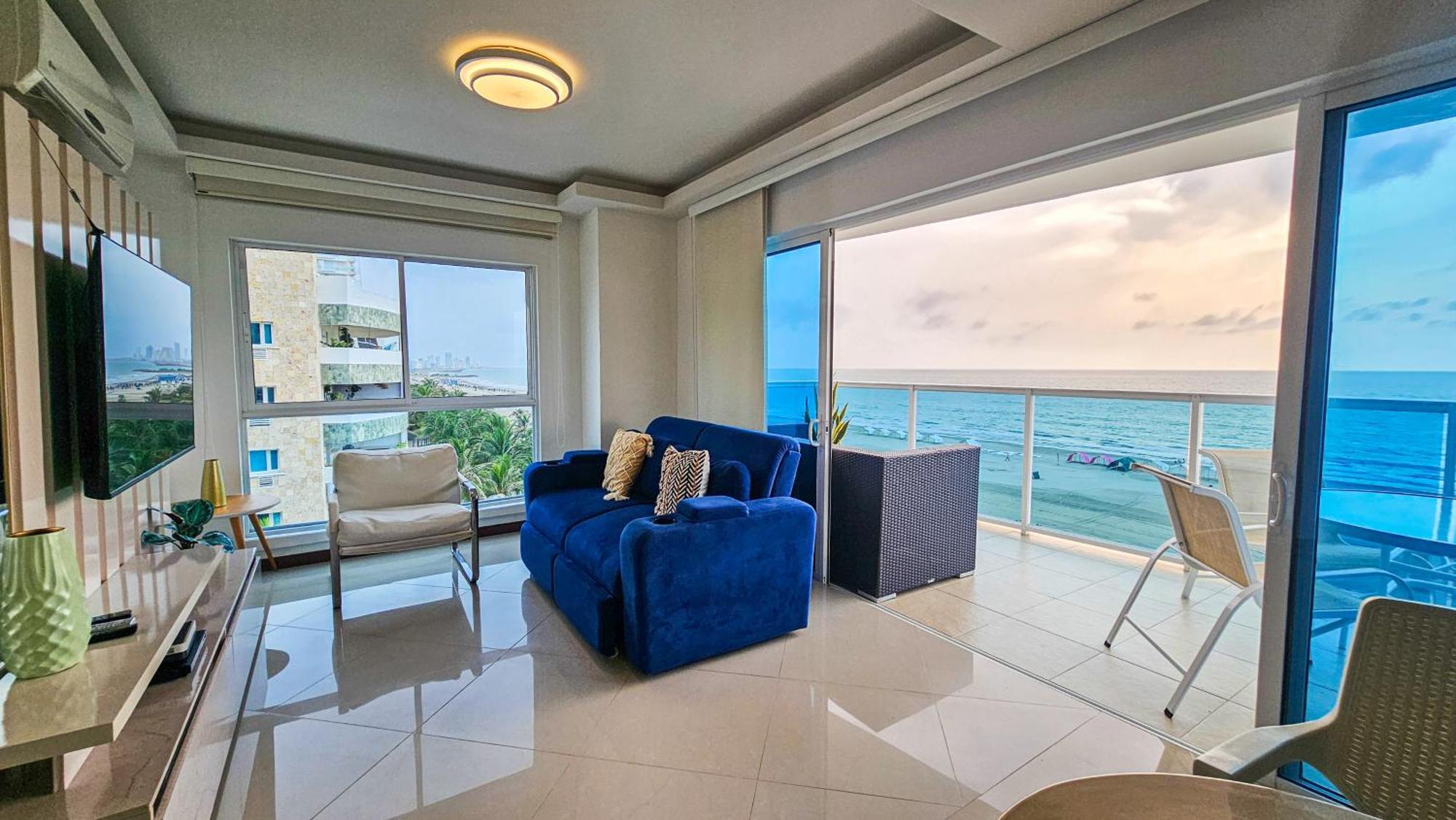 Luxury Apartment, Sector Morros, Vista Y Salida Al Mar Edificio Sunshine Cartagena エクステリア 写真